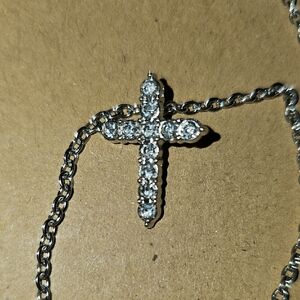 Elegant Silver Cross Necklace
